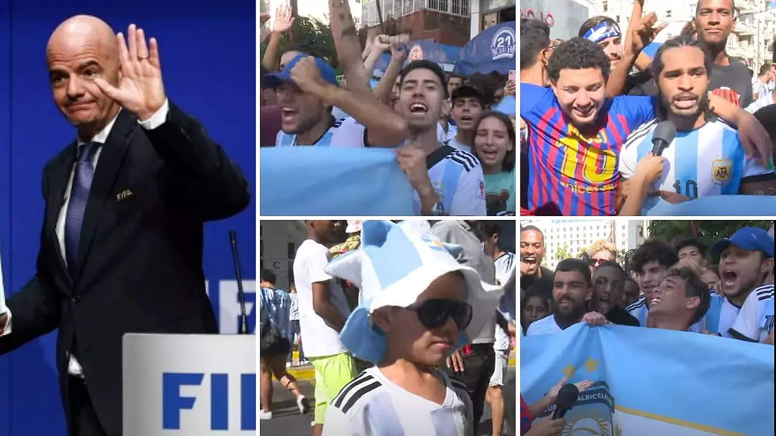 Gianni Infantino felicita a seguidores del fútbol en Cuba