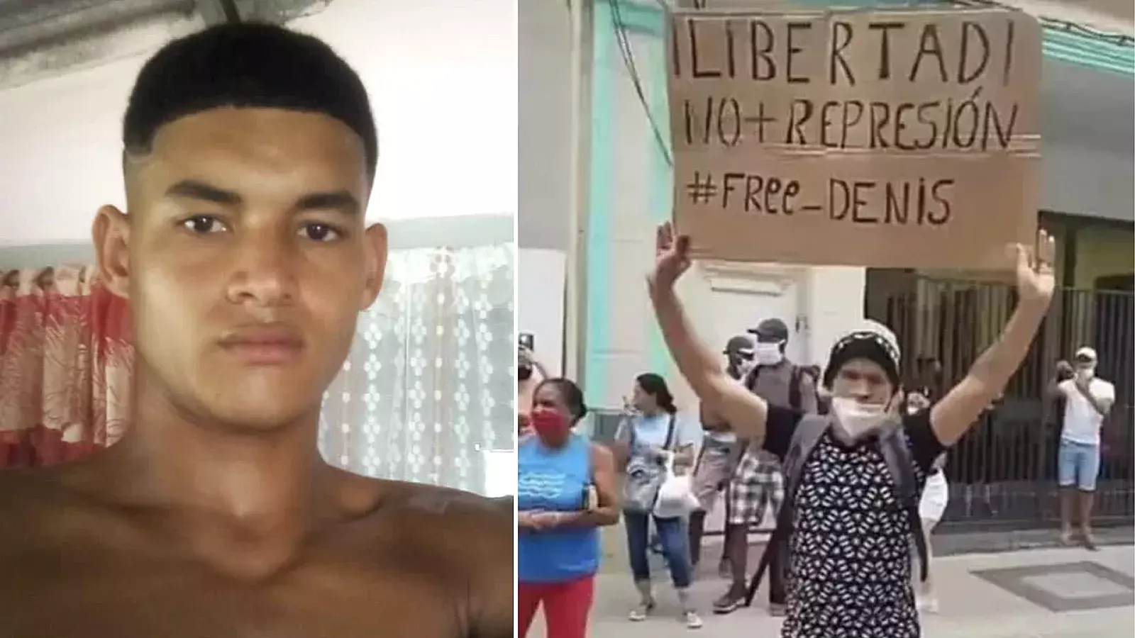 Lester, hermano detenido del preso político Luis Robles