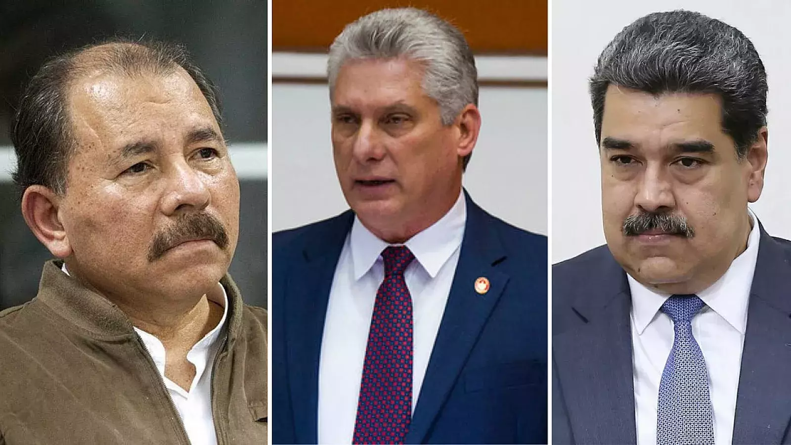 Ortega, Canel y Maduro: Dictadores de izquierda latinoamericanos