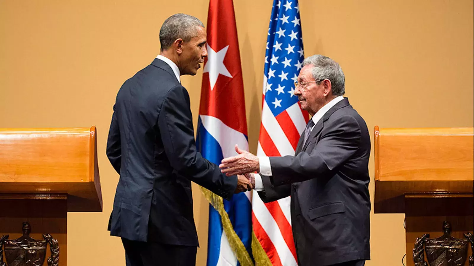 Barack Obama y Raúl castro en La Habana