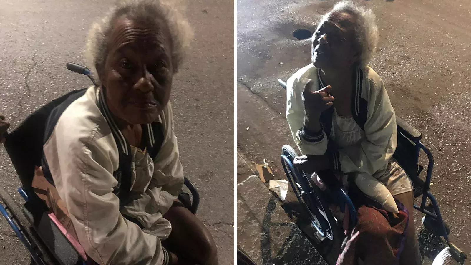 Anciana cubana abandonada