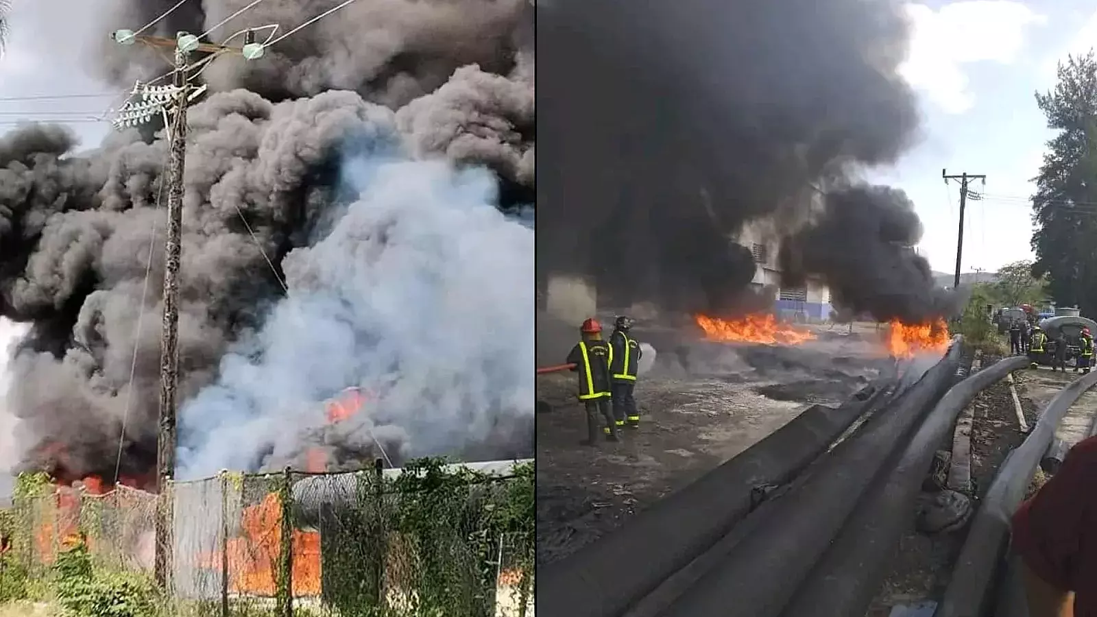 Incendio en la fábrica de Tubos Holplast