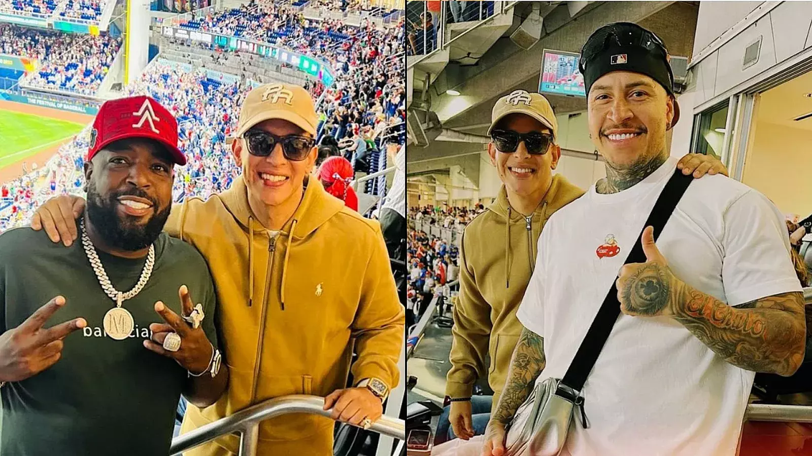 Reguetoneros cubanos se encuentran a Daddy Yankee en el Clásico de Béisbol