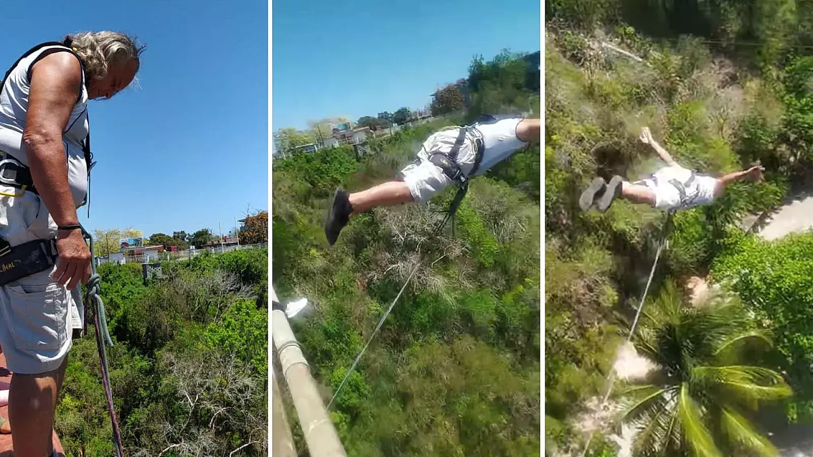 Un cubano en muletas realiza salto espectacular en Matanzas