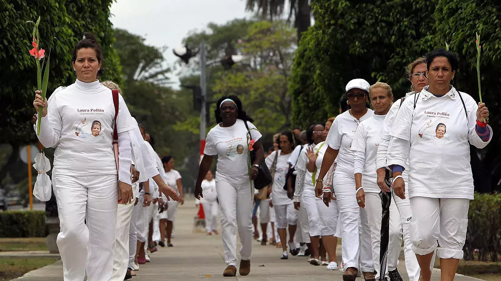 Damas de Blanco se manifiestan en La Habana