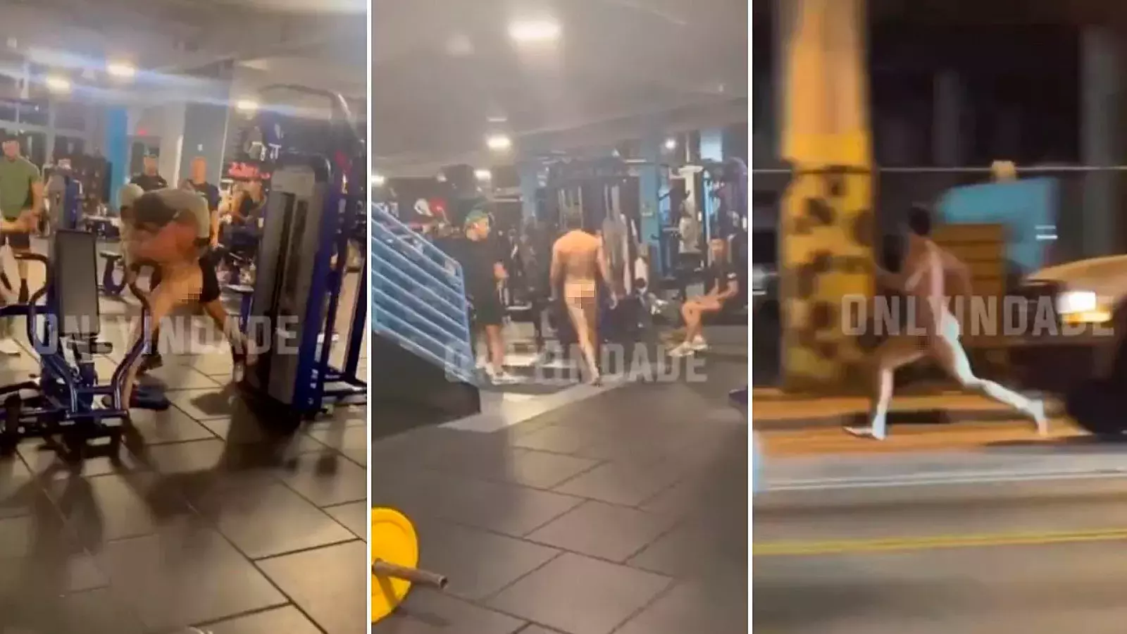 VIDEO | ¡Insólito! Hombre desnudo genera caos en gimnasio de Florida
