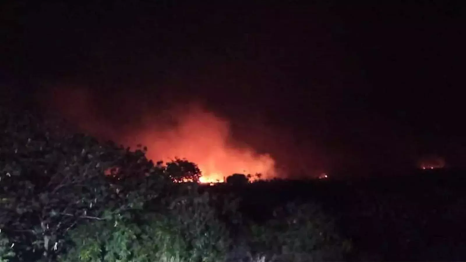 Incendio en las cercanías de central eléctrica en Moa