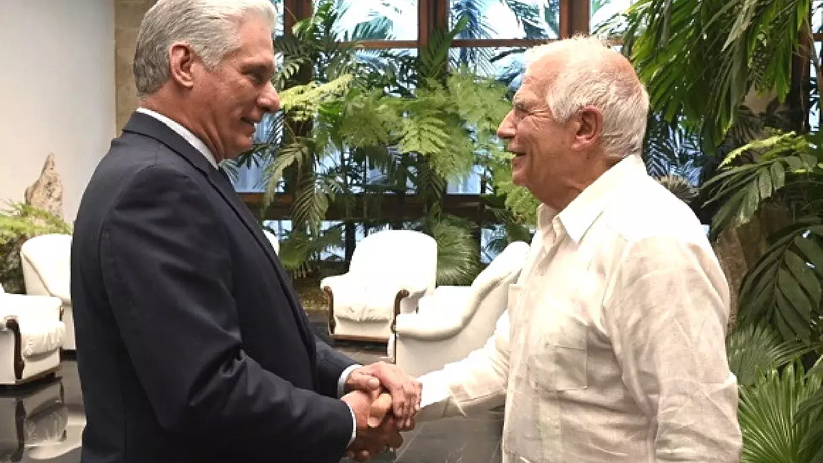 Díaz Canel y Borrell en La Habana, mayo de 2023.