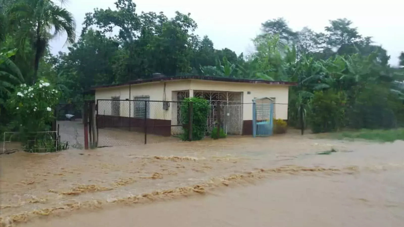 Inundaciones en el oriente de Cuba