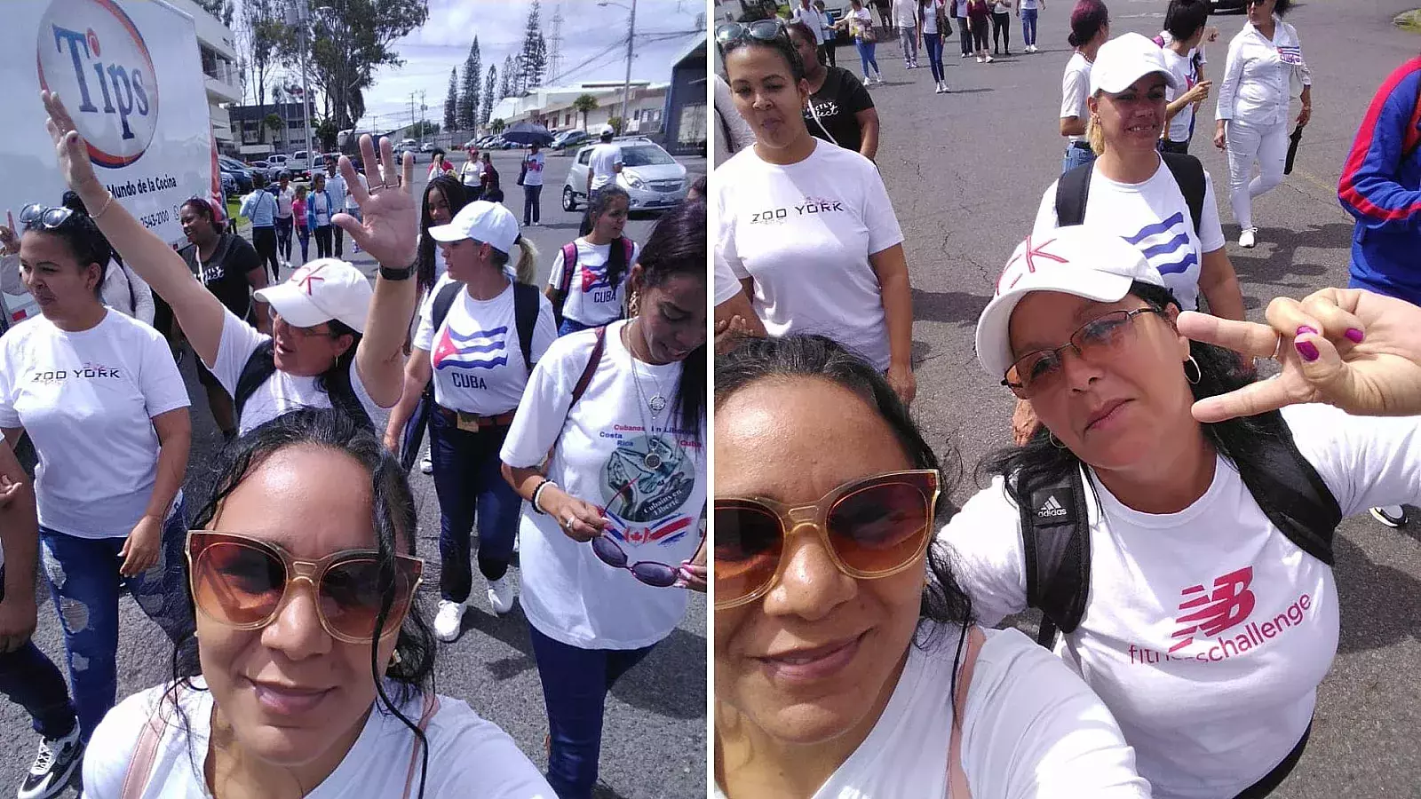 Cubanos protestan en Costa Rica