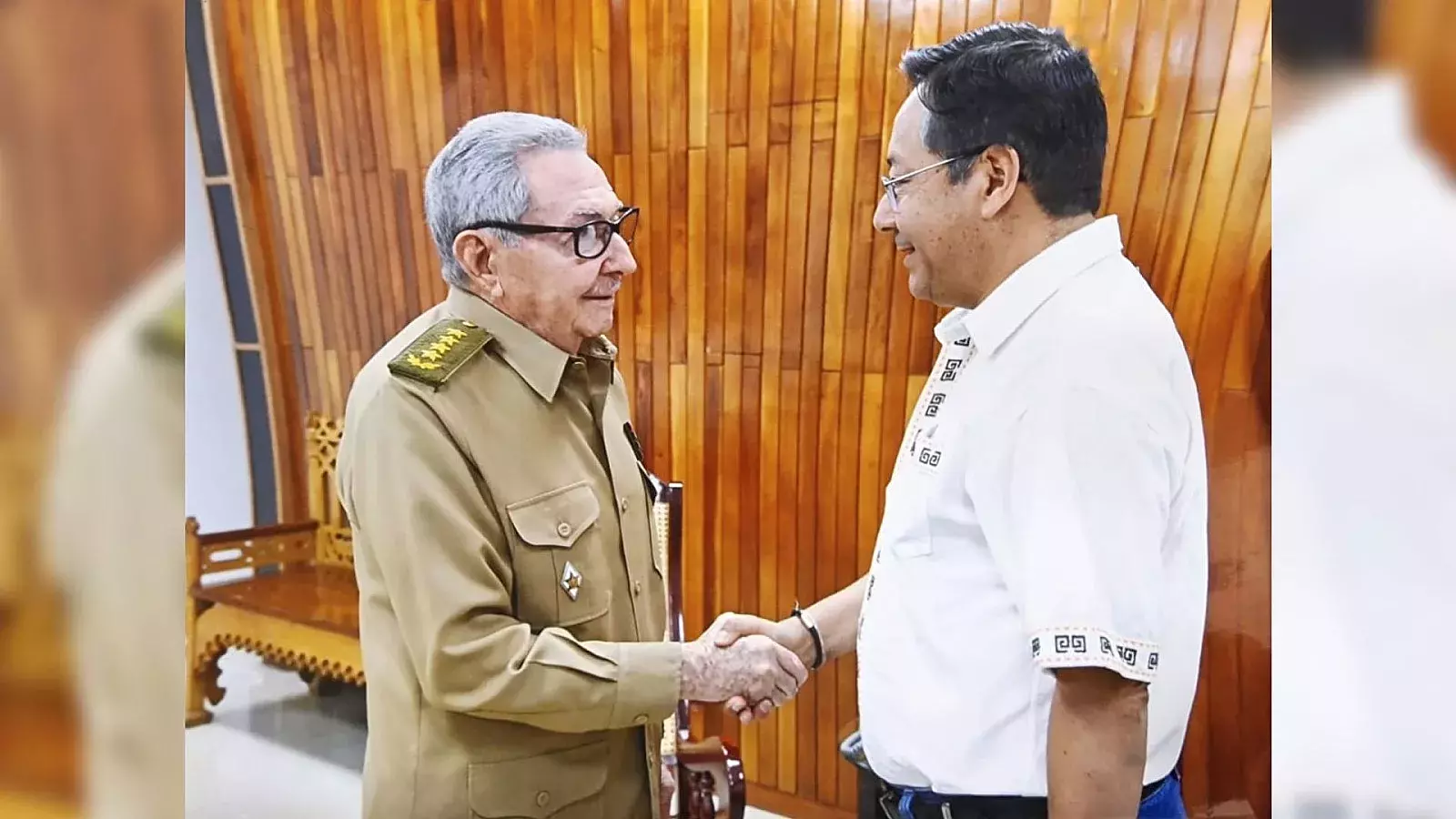 Raúl Castro recibe al presidente de Bolivia en La Habana