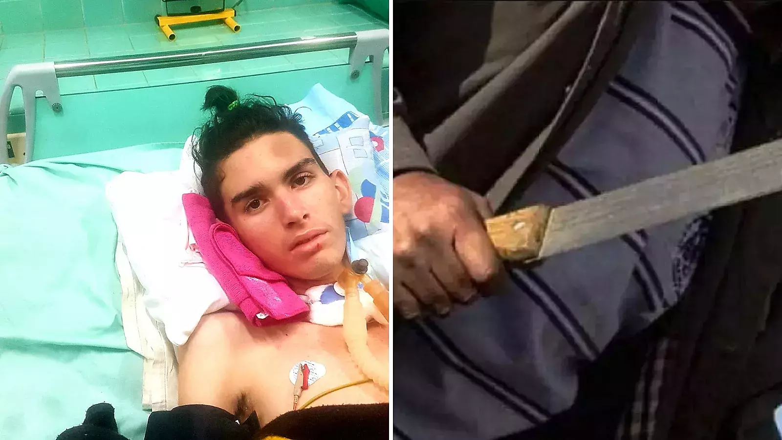Adolescente Léster Domínguez Ortiz, víctima de un asalto con machete