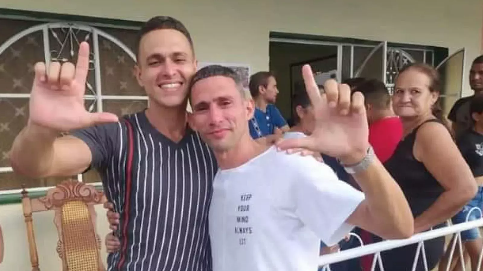 Hermanos presos políticos del 11J Jorge y Nadir Martín Perdomo