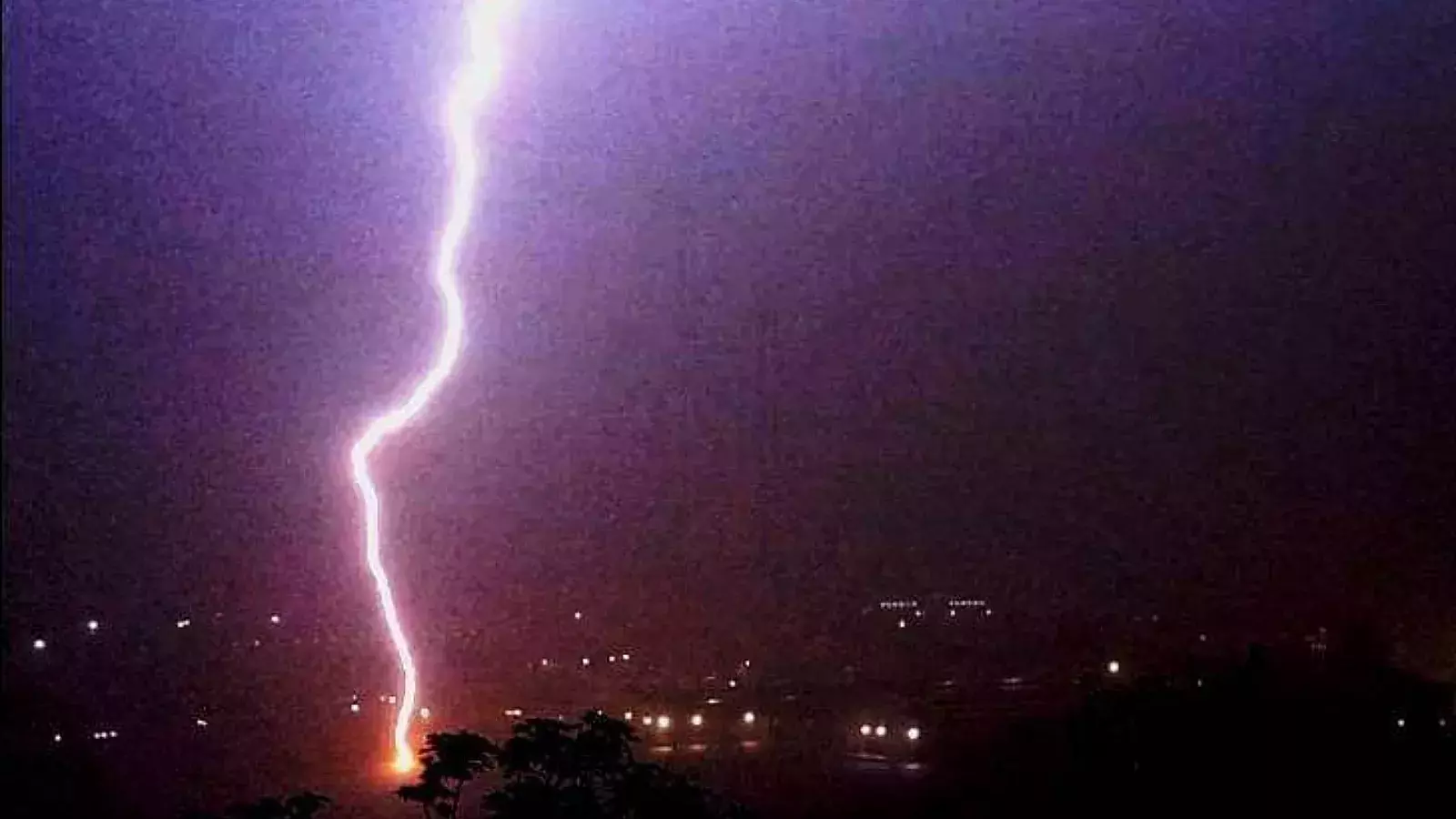 Imágenes de tormenta eléctrica en La Habana