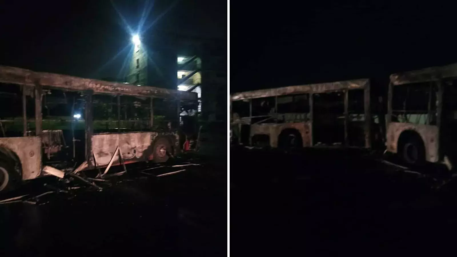 Incendio destruye autobús en La Habana
