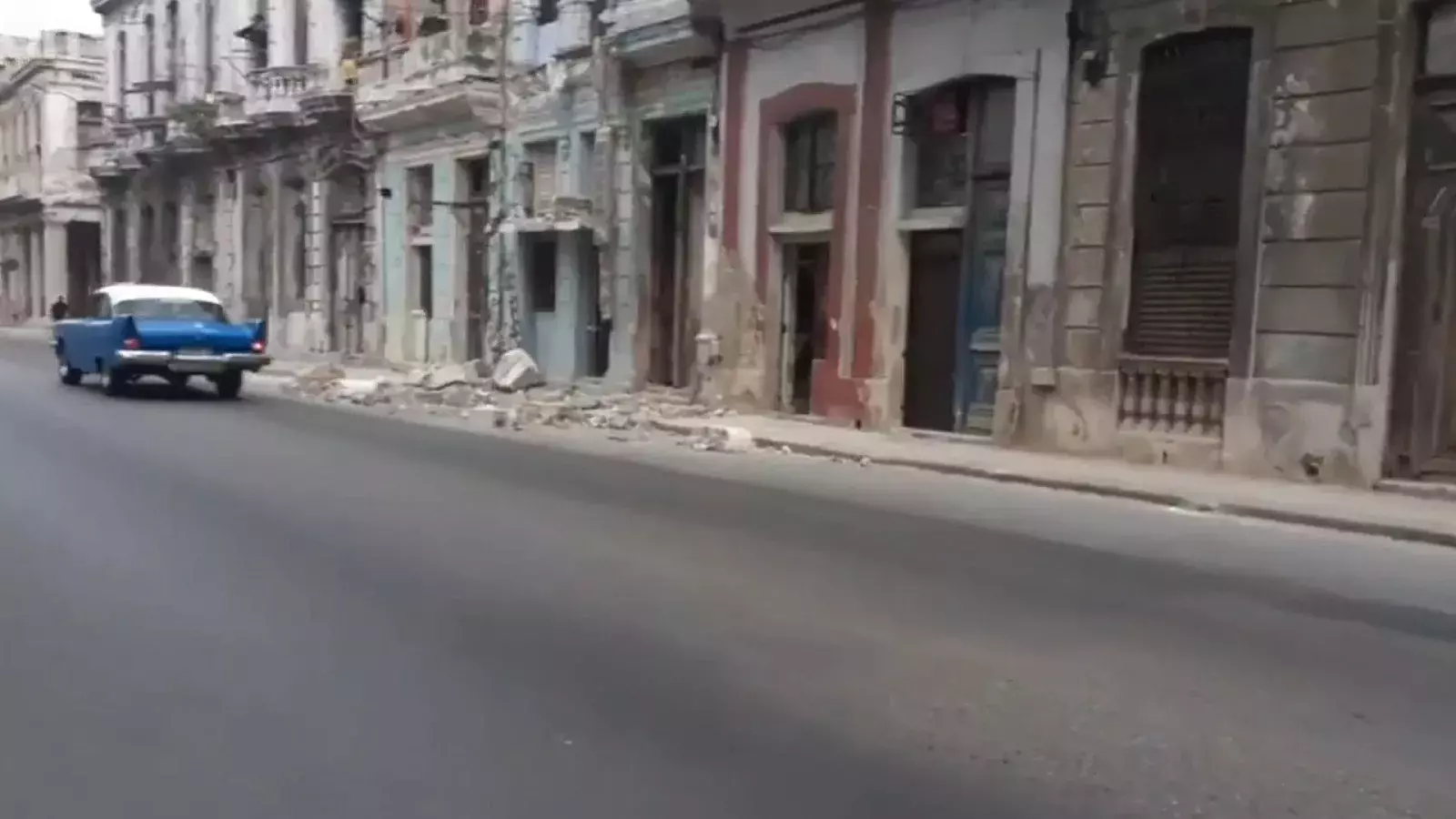 Derrumbe en La Habana