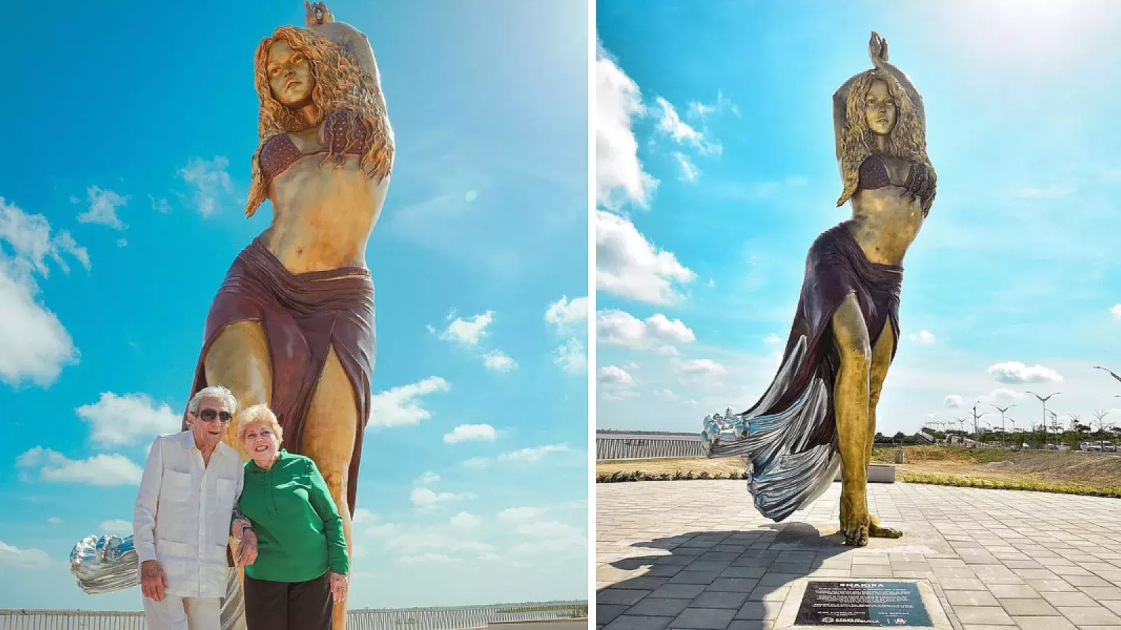 ¡Shakira ya tiene una estatua gigante en Barranquilla!