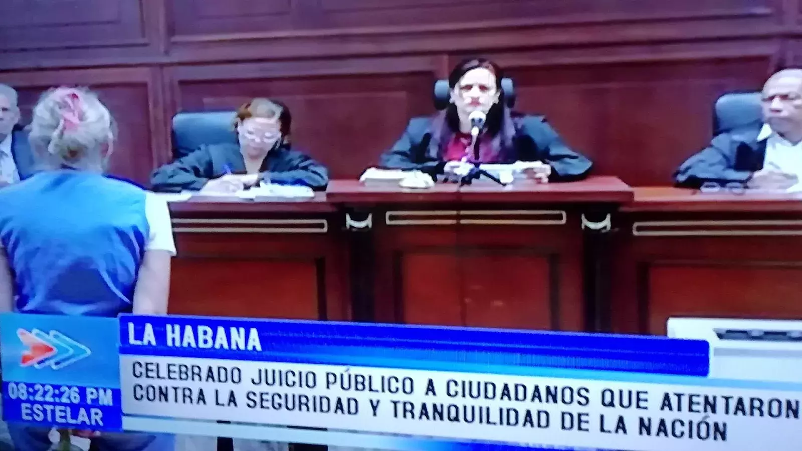 Juicio público contra tres cubanos