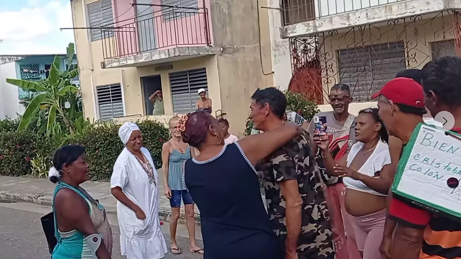 Recibimiento a desparecidos en Cuba