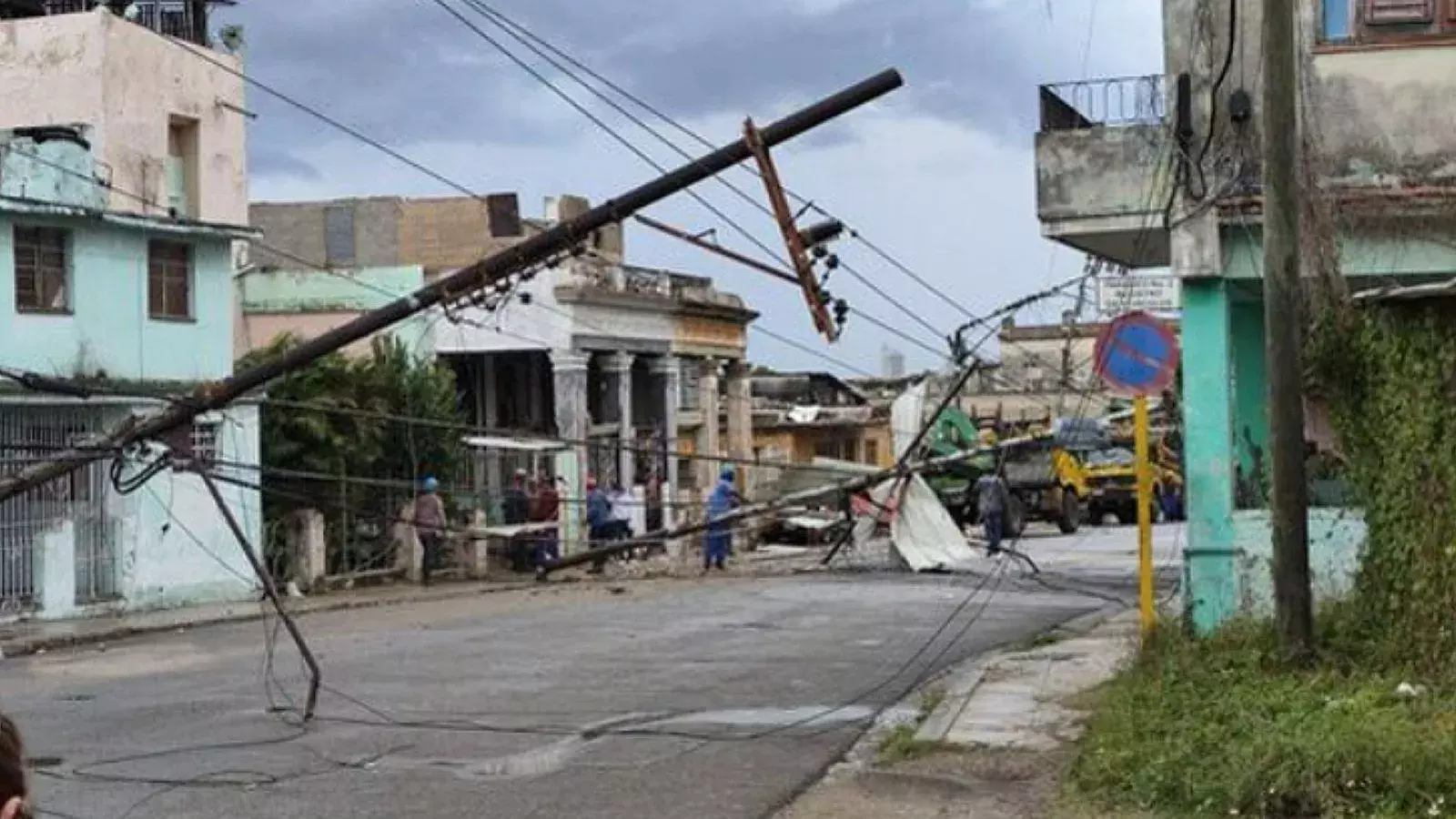 Daños por tormenta en La Habana