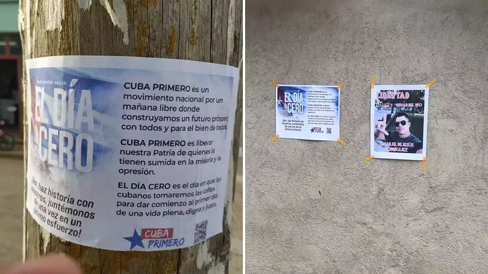 Carteles contra el régimen aparecen en San Antonio de los Baños