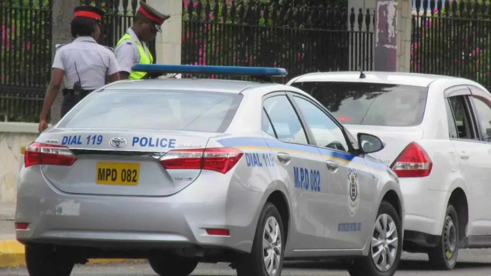 Policía en Jamaica.