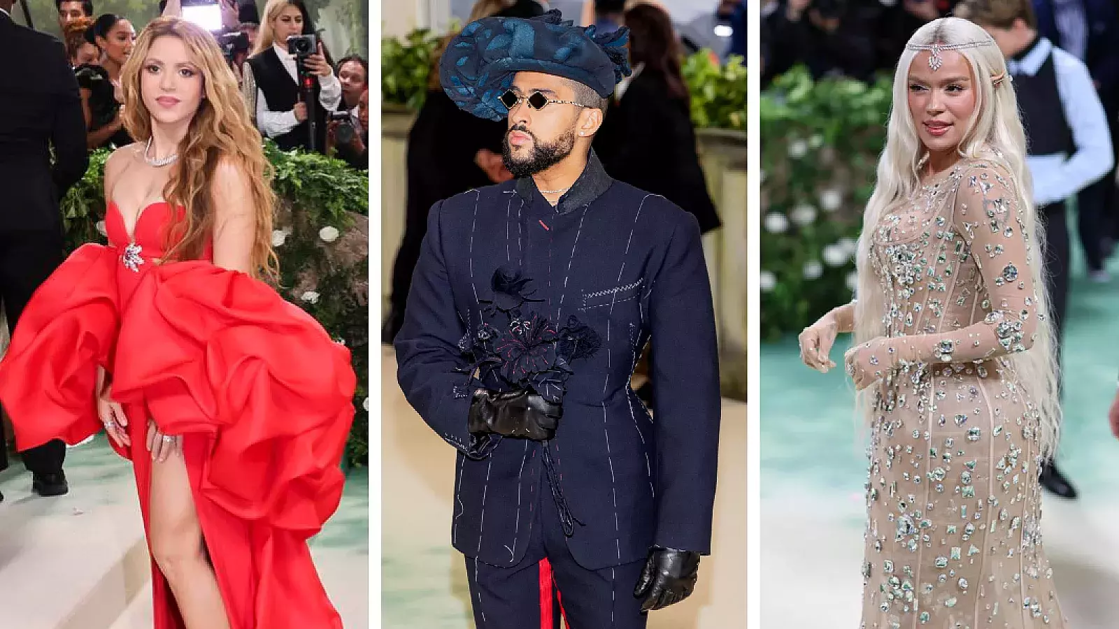 Shakira, Karol G, Bad Bunny y Rauw Alejandro: los latinos arrasan en la Met Gala