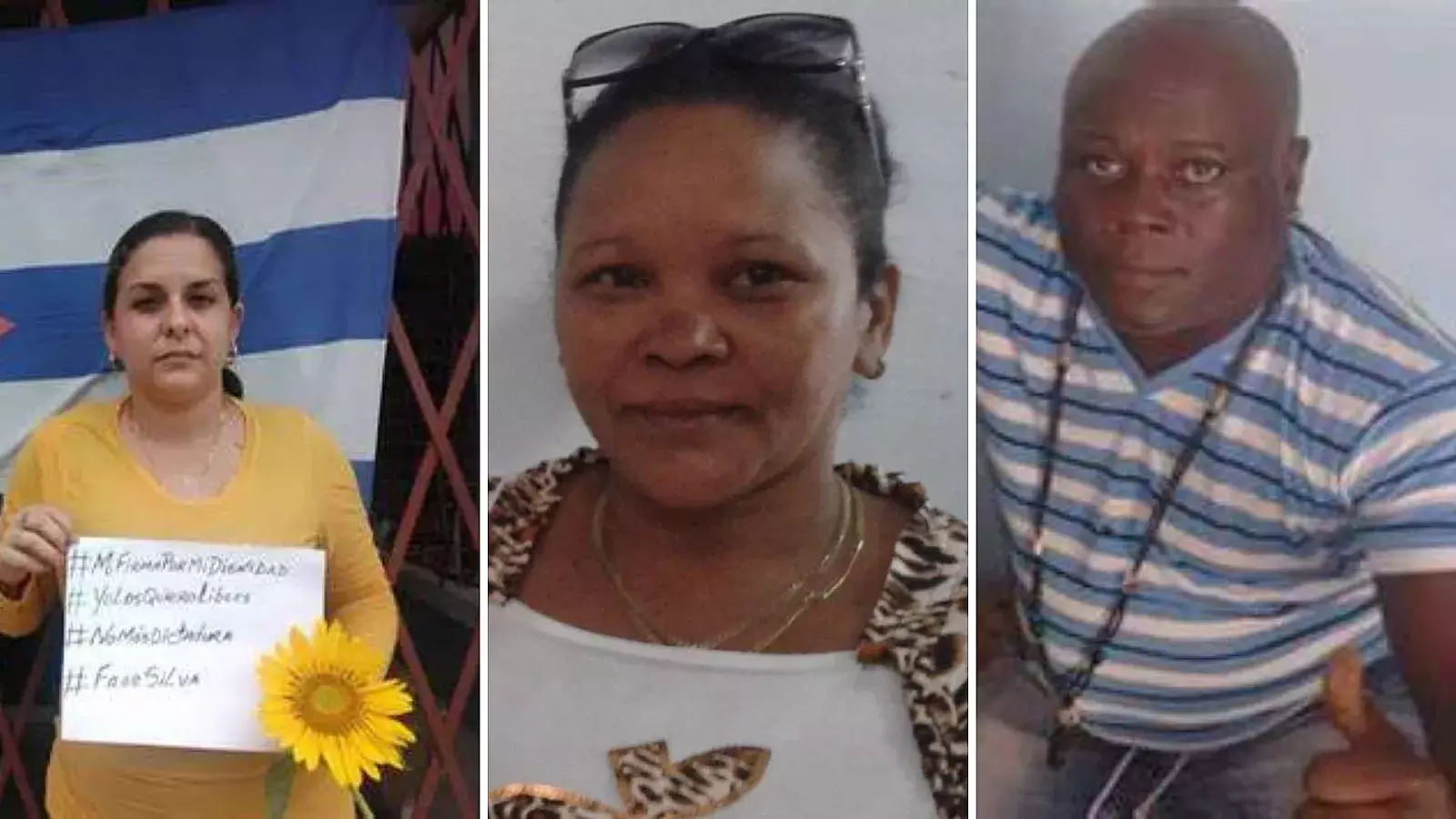 Tres presos políticos envían mensaje al pueblo cubano