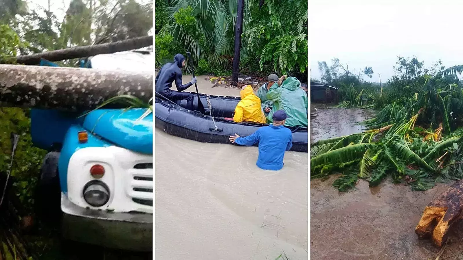 Devastación en Guantánamo por Tormenta Oscar