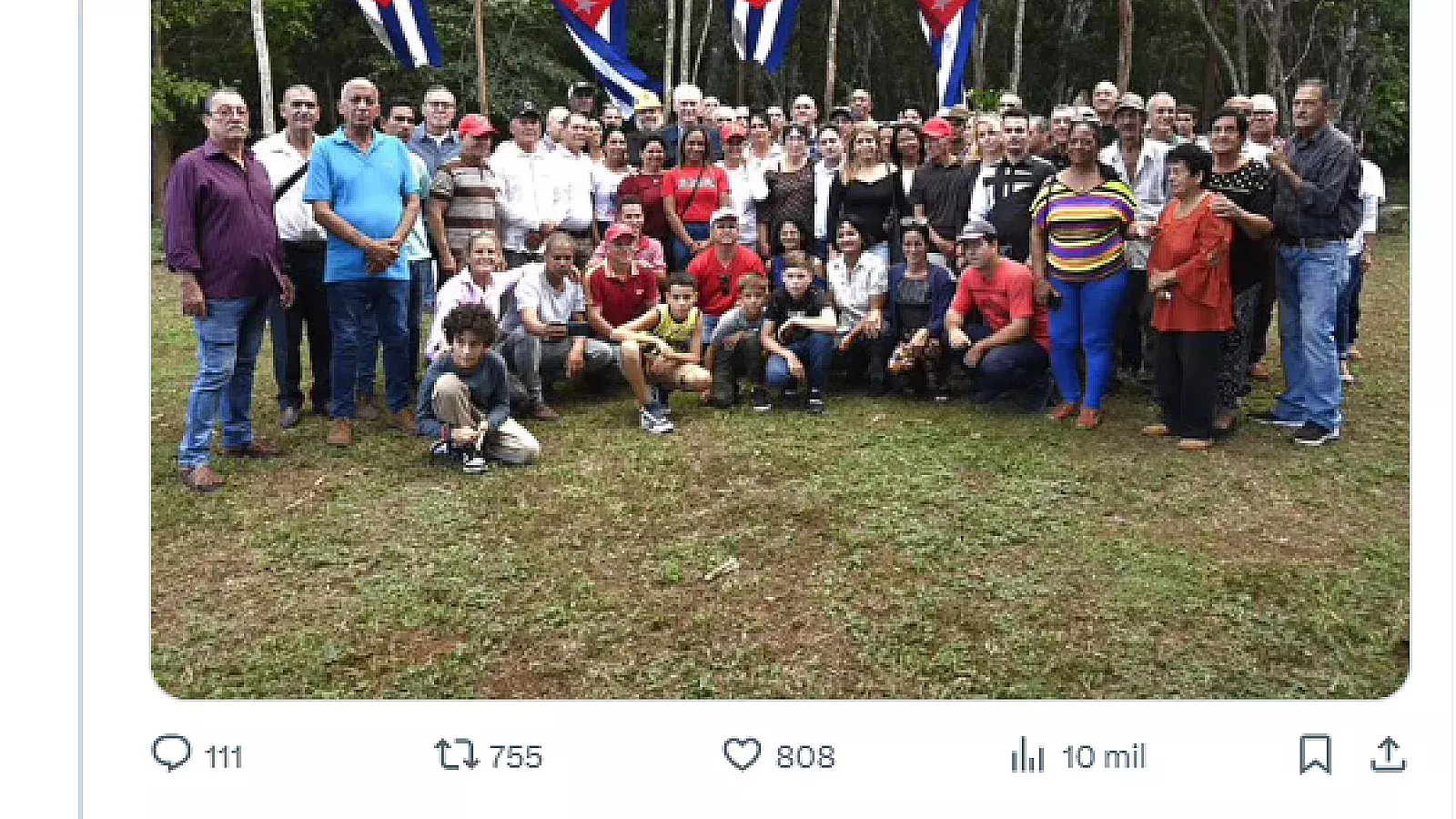 Cientos de usuarios en X contestaron el dictador cubano