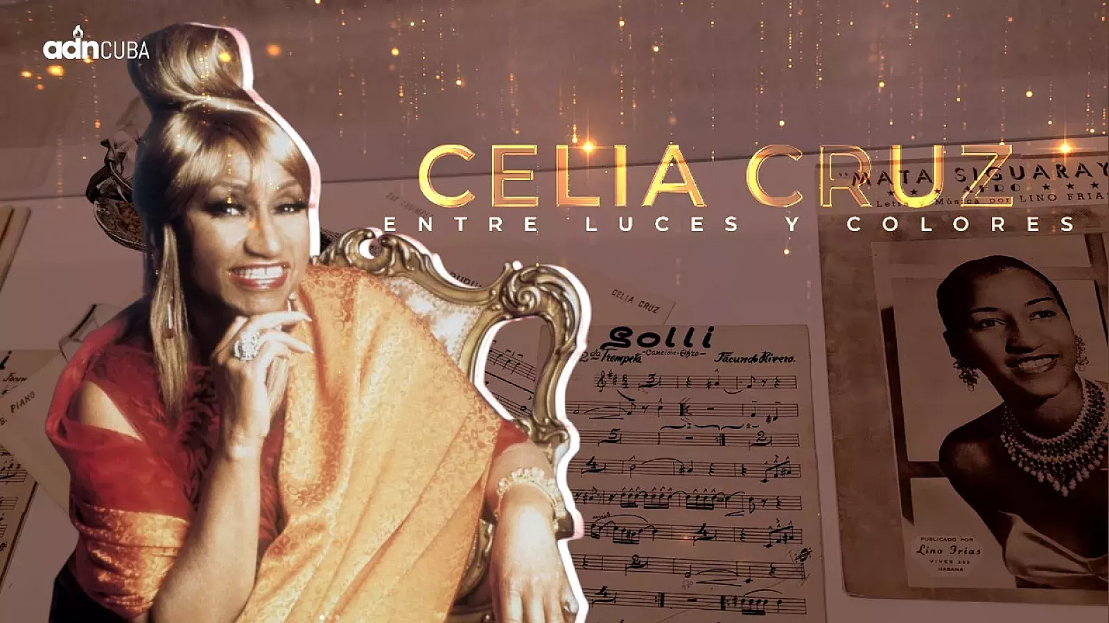 El evento de luces rinde homenaje a la gran cantante cubana Celia Cruz