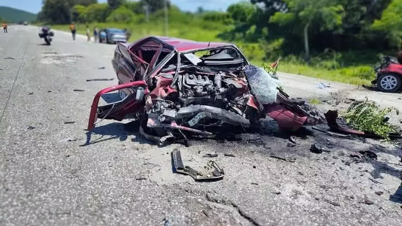 Trágico accidente en la Autopista Nacional