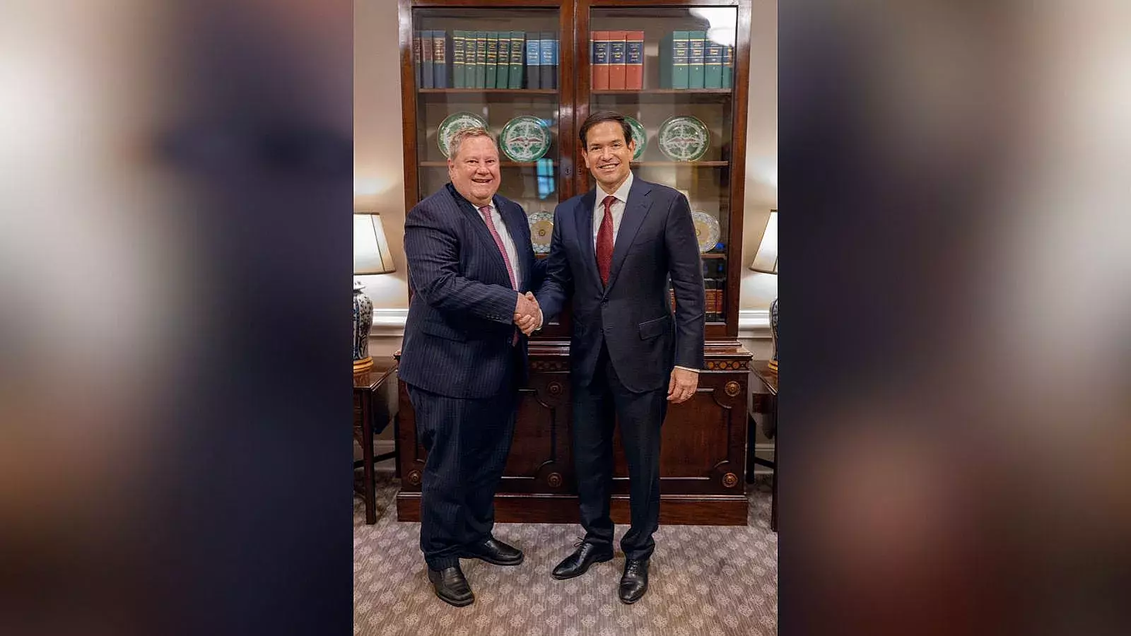 Hammer y Rubio durante el encuentro de este miércoles