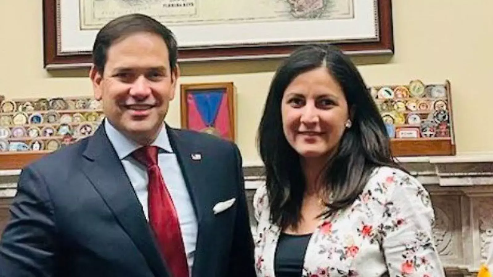 Rosa María Payá y Marco Rubio