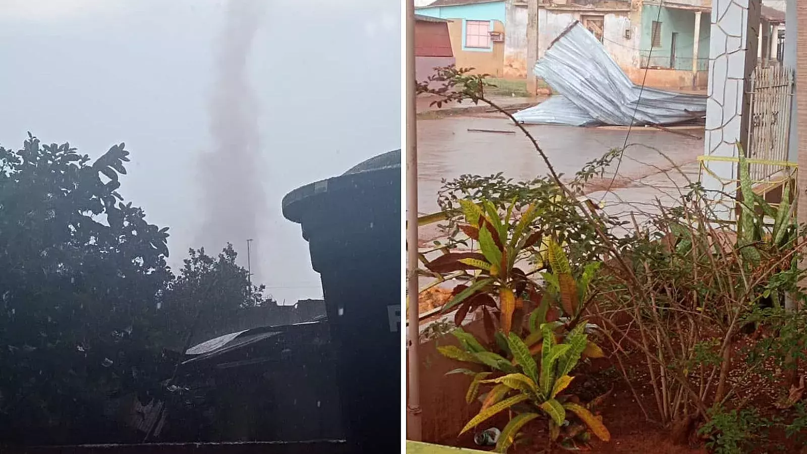Tornado en Alquízar en la tarde de este 22 de mayo