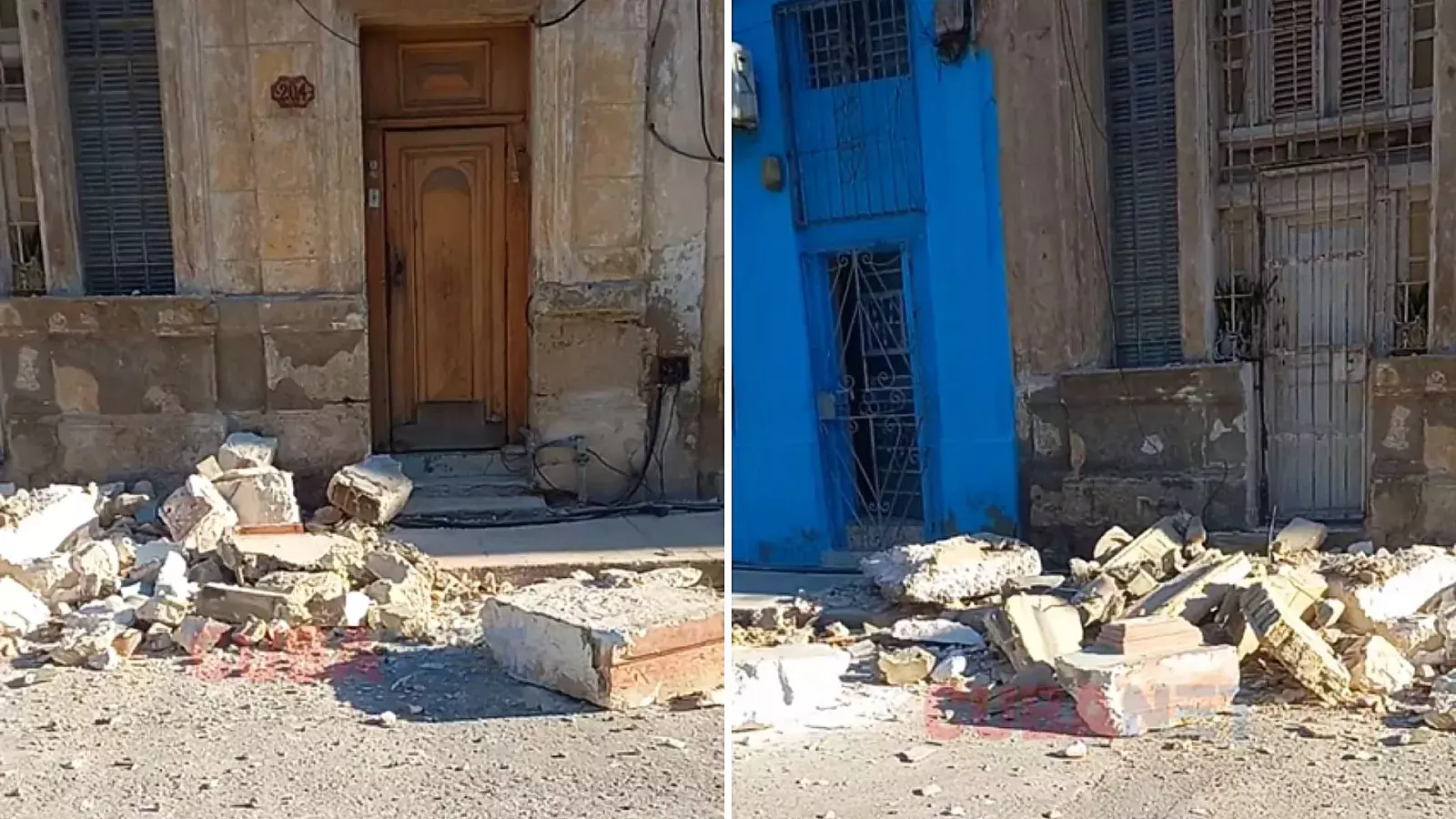 Derrumbe en Centro Habana, agosto de 2025