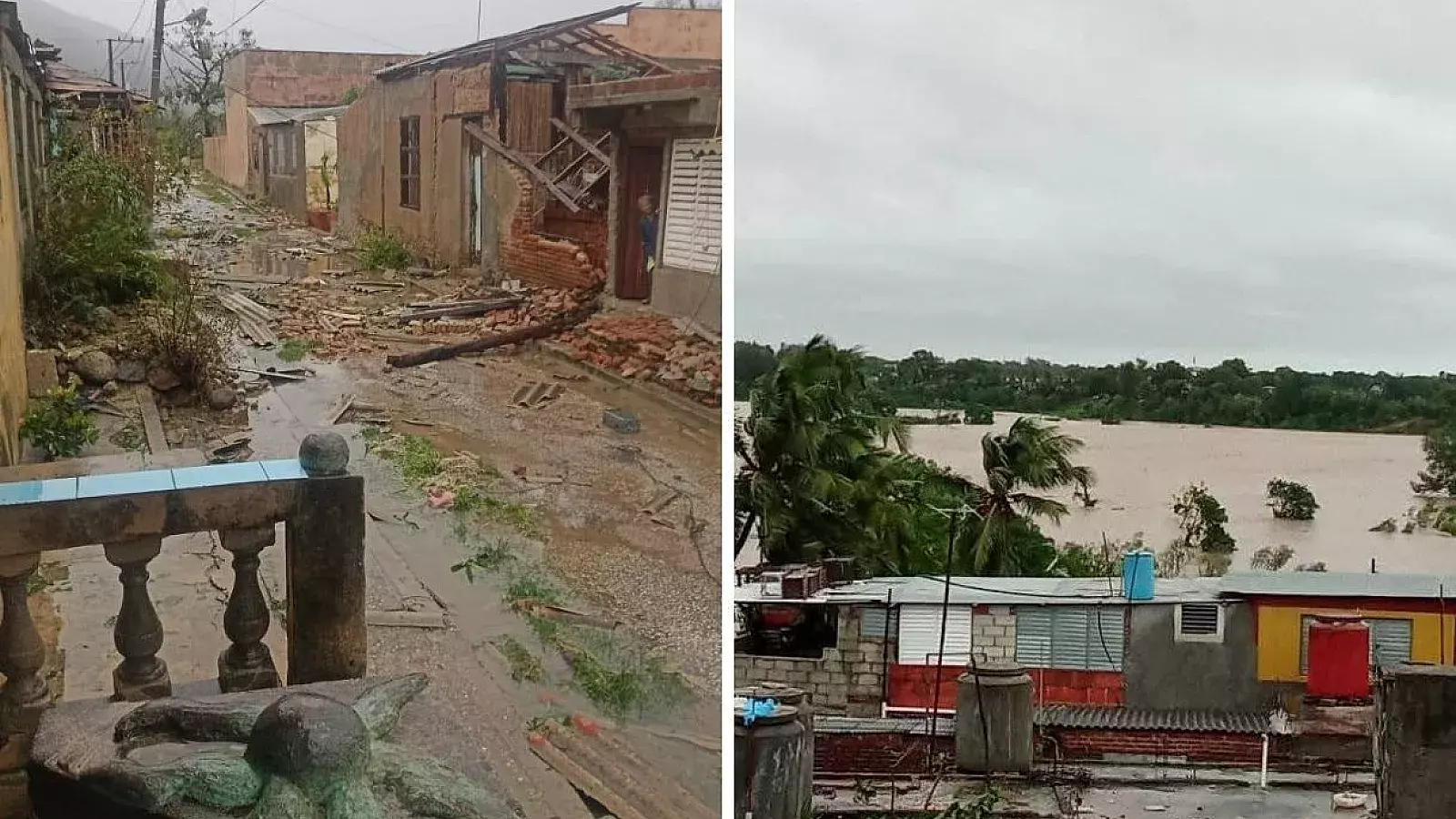 Huracán Melissa a su paso por Cuba