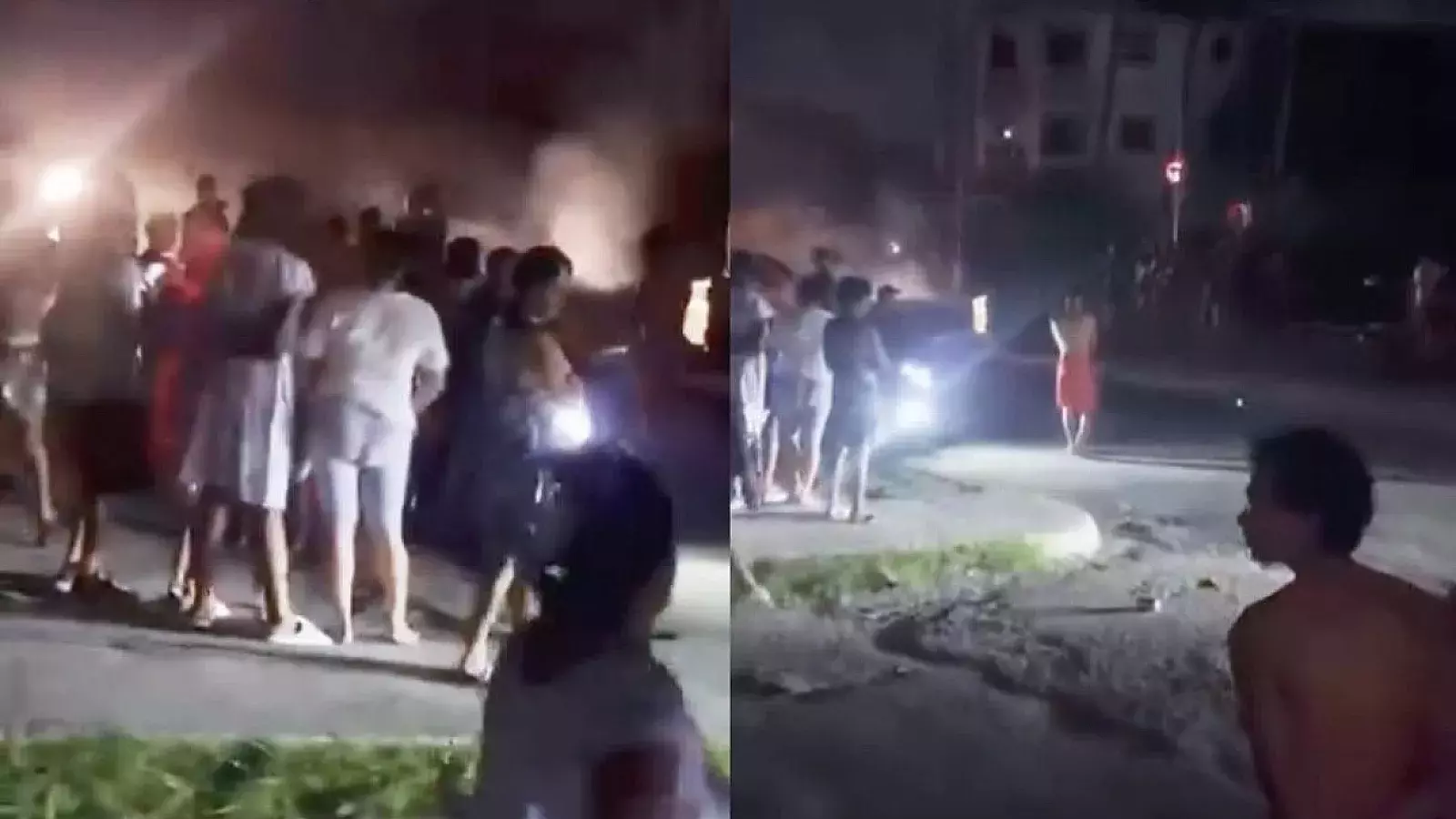 Protesta en calles de Marianao, octubre de 2025.