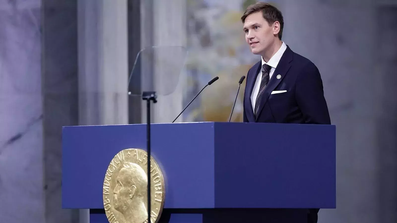 El presidente del Comité Noruego del Nobel, Jørgen Watne Frydnes