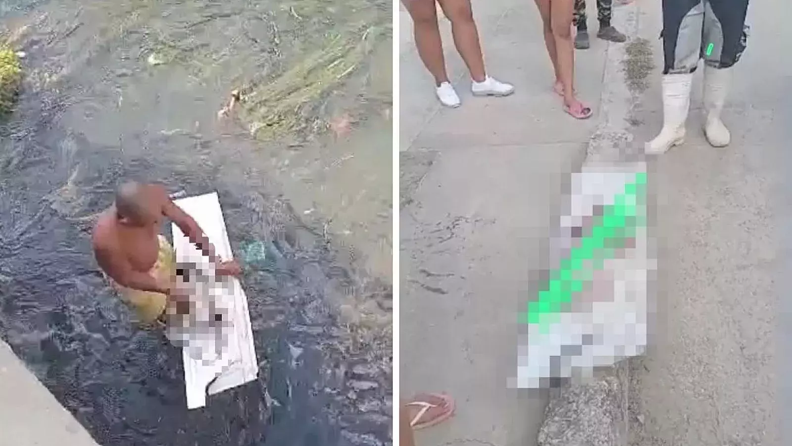 Aparece cadáver de recién nacida en río capitalino.