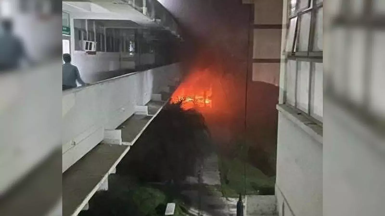 Reportan incendio en Hospital de Cienfuegos