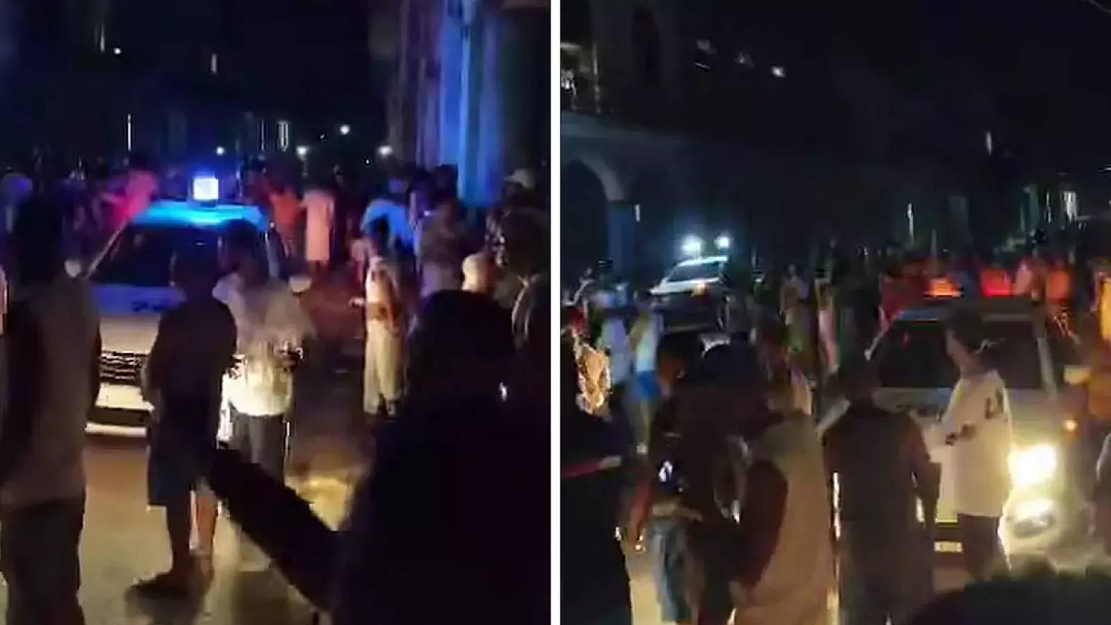 Protestas nocturnas en varias provincias de la isla el 16 de junio de 2026.