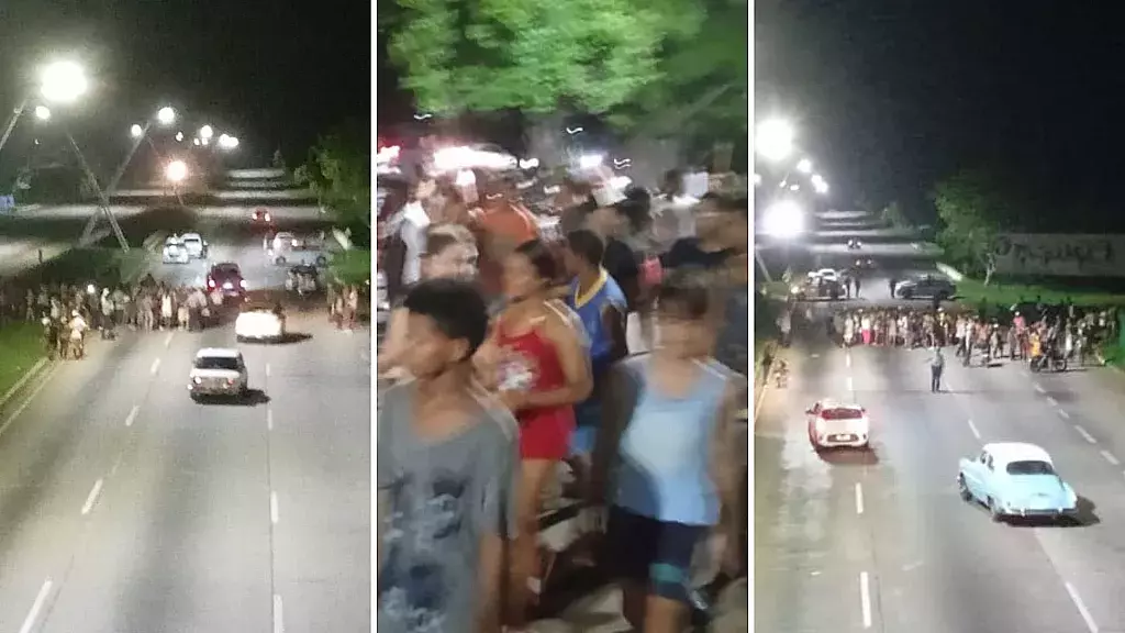 Protesta en Casablanca y bloqueo de Avenida Monumental