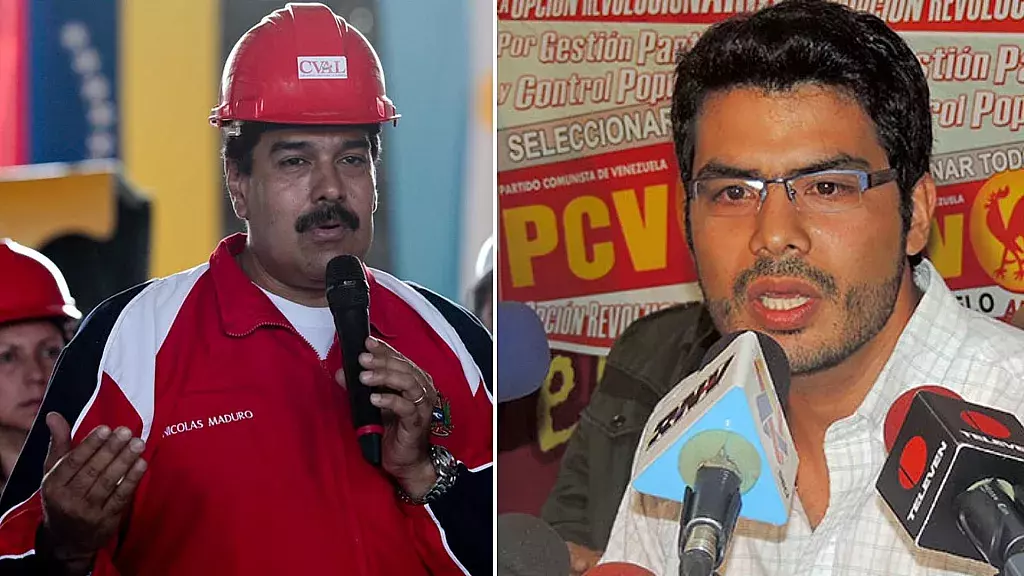 Maduro y el dirigente comunista que lo acusa de neoliberal
