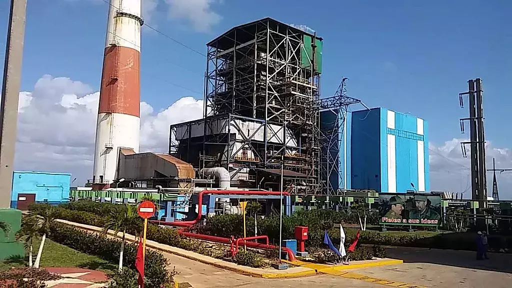 Central Termoeléctrica Antonio Guiteras en Matanzas.