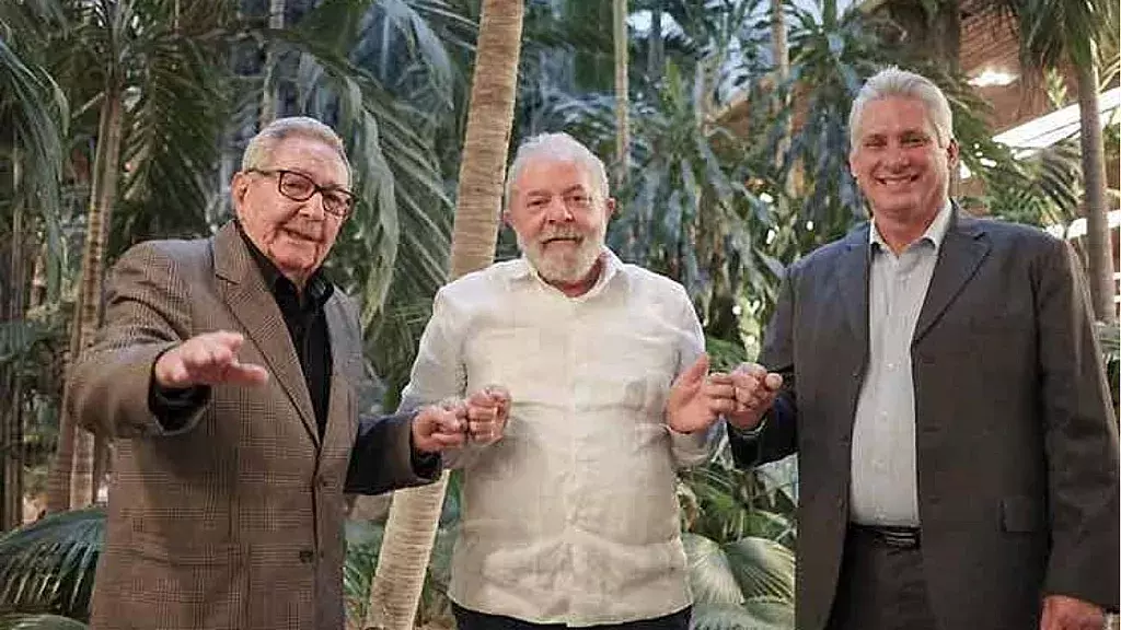 Raúl Castro, Lula y Canel en La Habana