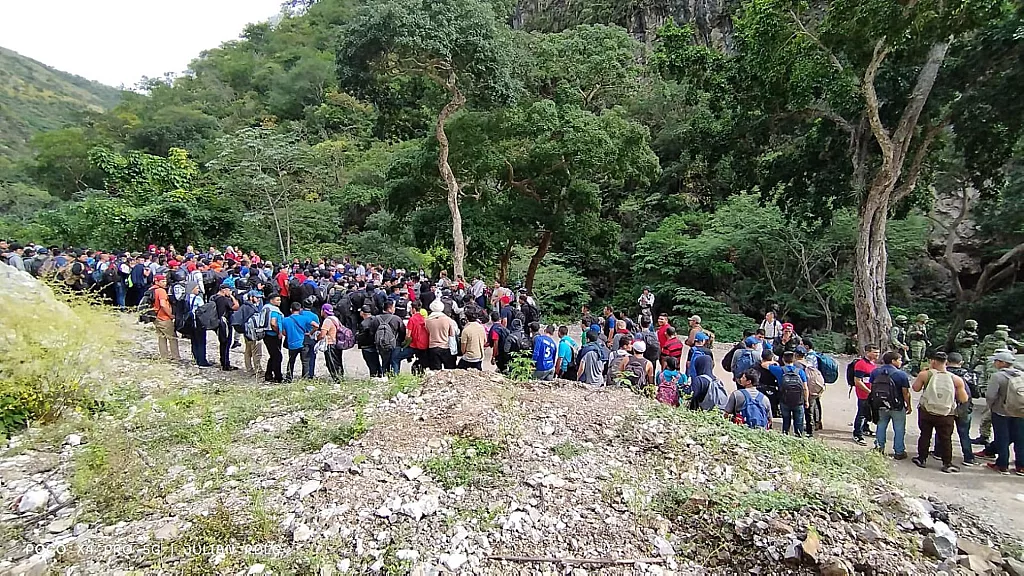 Migrantes abandonados, incluidos cubanos