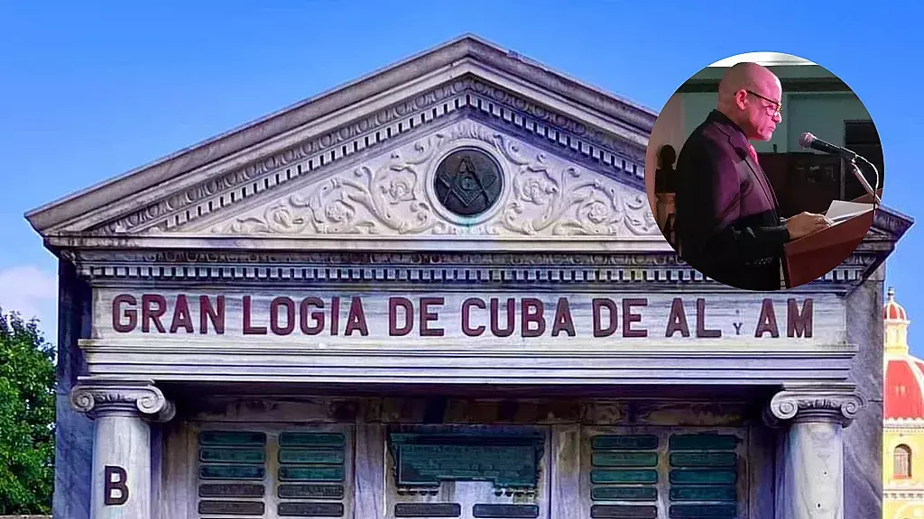 El Gran Orador Luis Stive Ocaña, de la Gran Logia de Cuba