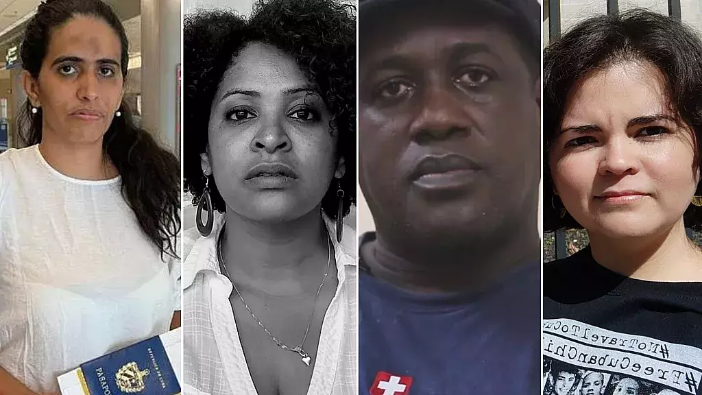 Activistas cubanos que hablarán ante la CIDH