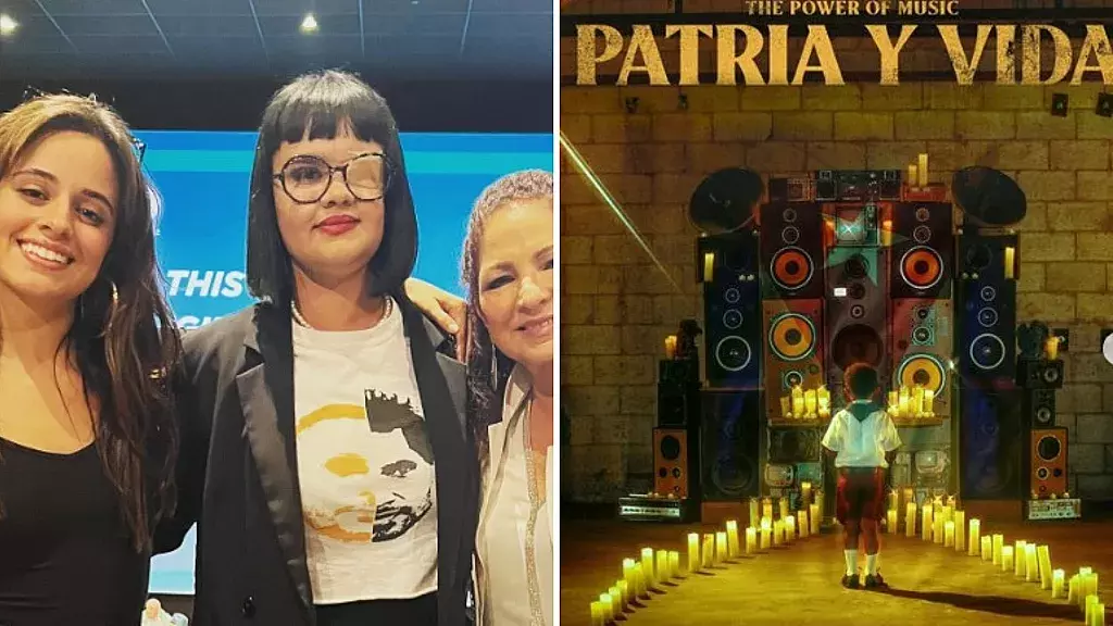 Camila Cabello y Gloria Estefan en estreno del documental de "Patria y Vida"